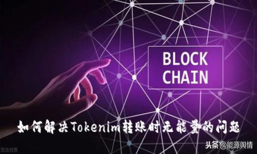 如何解决Tokenim转账时无能量的问题