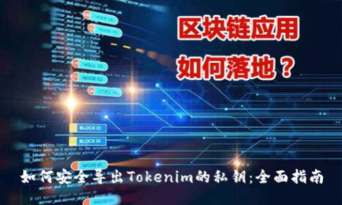 如何安全导出Tokenim的私钥：全面指南