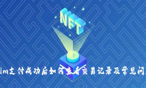 Tokenim支付成功后如何查看交易记录及常见问题解析